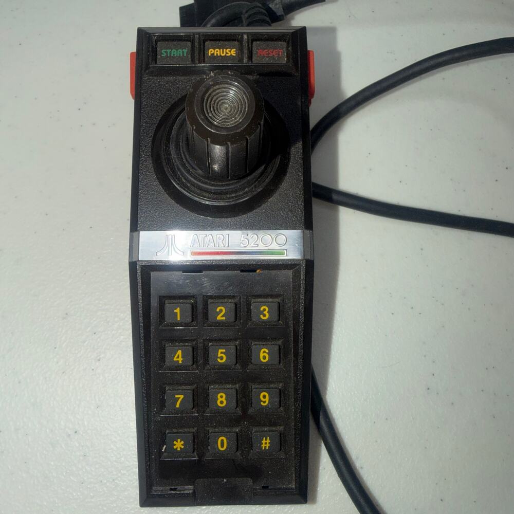 Vintage OEM Atari 5200 Controller Keypad Joystick Wired - Untested